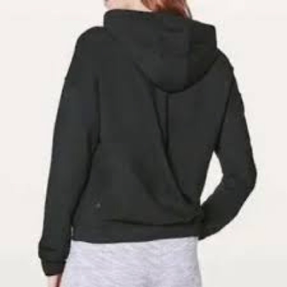 LULULEMON Twisted & Tucked Pullover Hoodie Sweatshirt Black - Picture 2 of 4